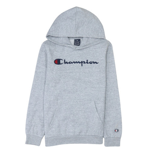 Champion Boys Grey Pullover Hoodie 13-14 Years Logo Fleece Sweatshirt