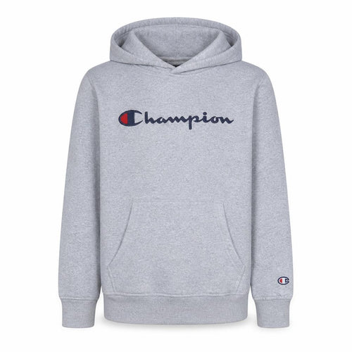 Champion Boys Grey Pullover Hoodie 13-14 Years Logo Fleece Sweatshirt