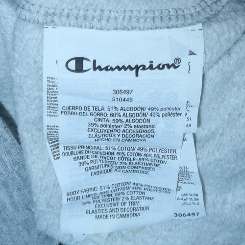 Champion Boys Grey Pullover Hoodie 13-14 Years Logo Fleece Sweatshirt