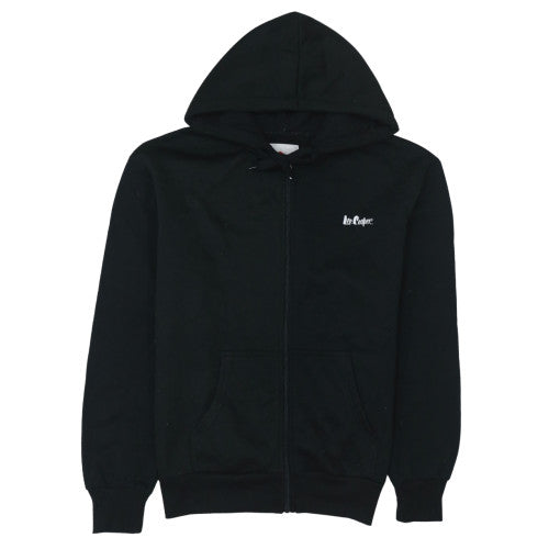 Lee Cooper Men's Black Small Full Zip Hoodie with Logo