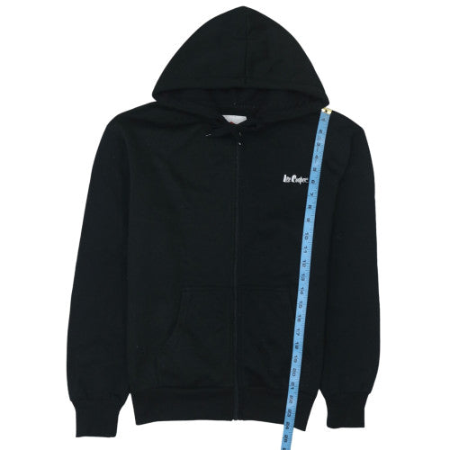 Lee Cooper Men's Black Small Full Zip Hoodie with Logo