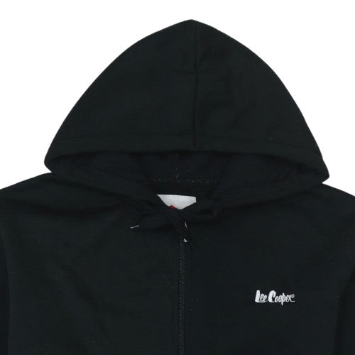 Lee Cooper Men's Black Small Full Zip Hoodie with Logo