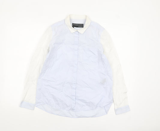 The Kooples Womens Blue Collared Button-Up Cotton Shirt Size S
