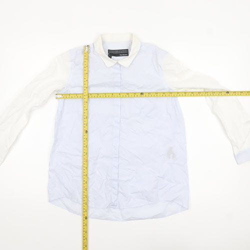 The Kooples Womens Blue Collared Button-Up Cotton Shirt Size S