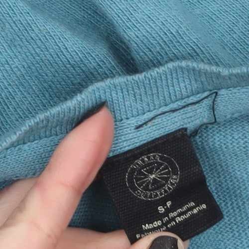 Tunsia Textiles Women's Blue Knit Button Cardigan Size S