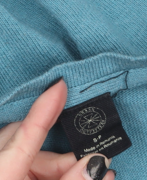 Tunsia Textiles Women's Blue Knit Button Cardigan Size S