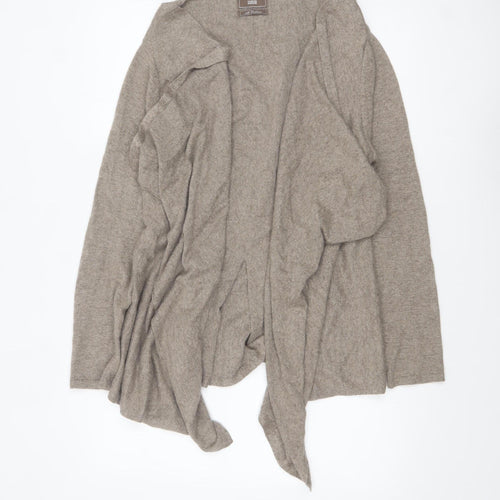 Marks and Spencer Women’s Beige Angora Cashmere Blend Long Sleeve Cardigan Size 16-18