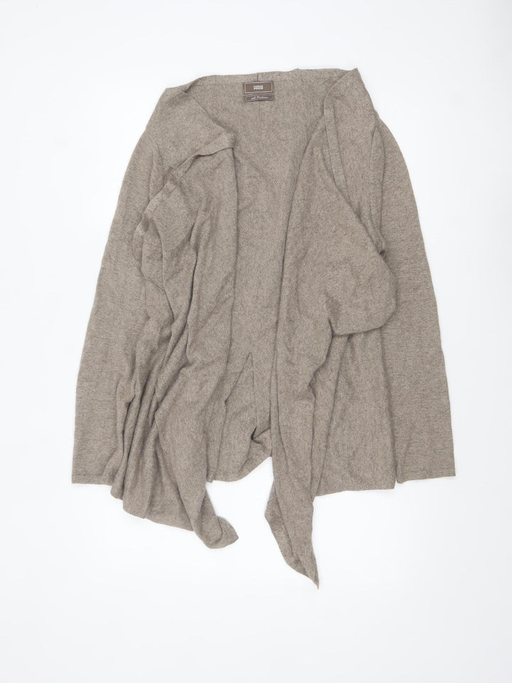 Marks and Spencer Women’s Beige Angora Cashmere Blend Long Sleeve Cardigan Size 16-18