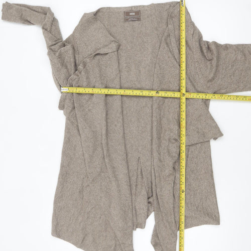 Marks and Spencer Women’s Beige Angora Cashmere Blend Long Sleeve Cardigan Size 16-18