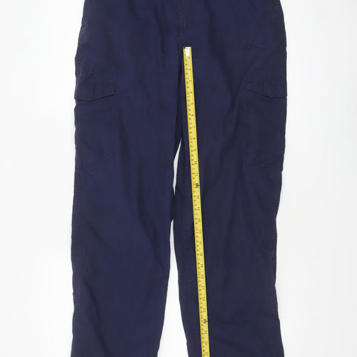 Hi Gear Men's Blue Cargo Trousers Size 32 Regular Fit Outdoor Workwear