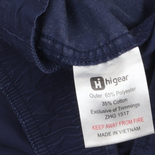 Hi Gear Men's Blue Cargo Trousers Size 32 Regular Fit Outdoor Workwear