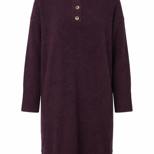 Nutmeg Women’s Purple Knit Jumper Dress Size 12-14 Long Sleeve