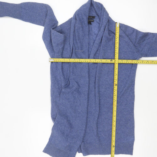 Tahari Women's Blue 100% Cashmere Open Cardigan Size S