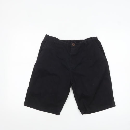 Only13 Mens Black Chino Shorts Size L 34in Regular Fit