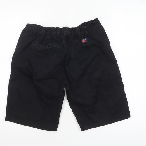 Only13 Mens Black Chino Shorts Size L 34in Regular Fit