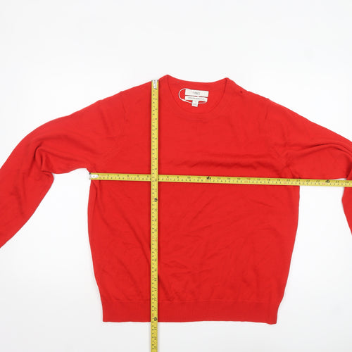 Marks and Spencer Women’s Red Merino Wool Crew Neck Jumper Size 16