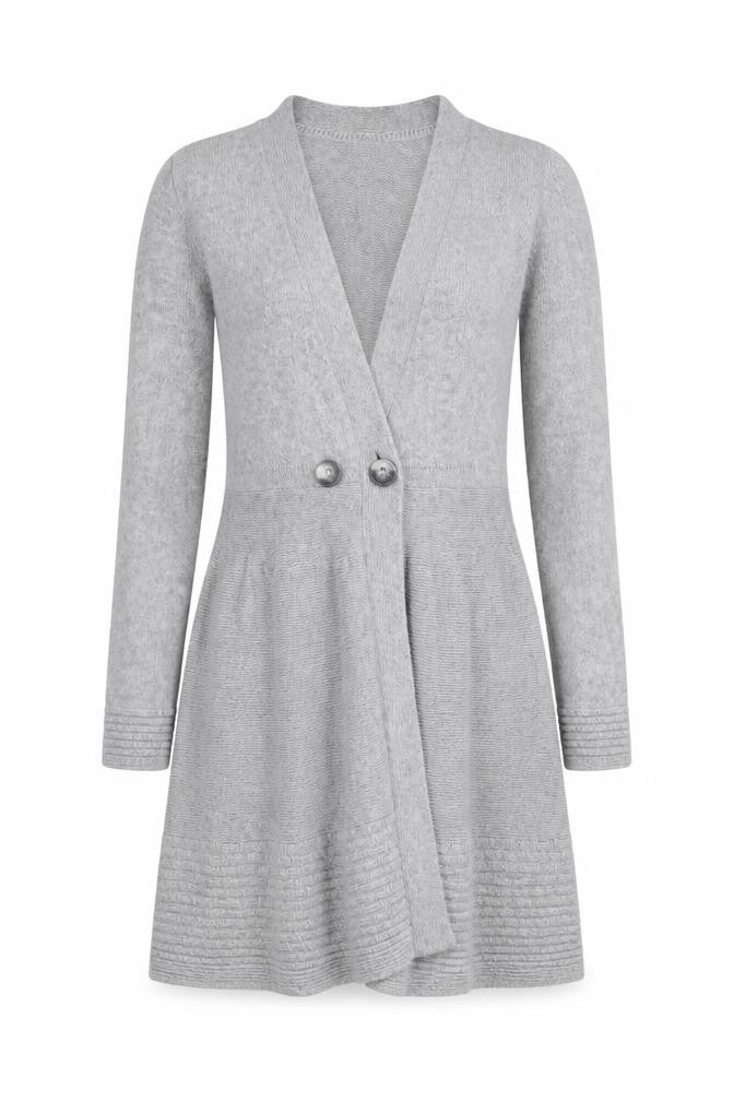 Marks and Spencer Per Una Women's Grey Cardigan Size 10 Knit Long Sleeve