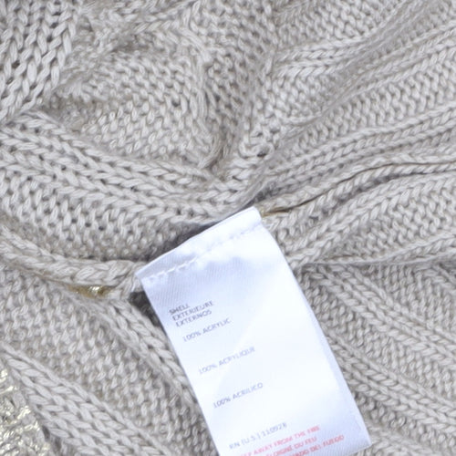 Aftershock London Women’s Gold Knit Jumper Dress XL