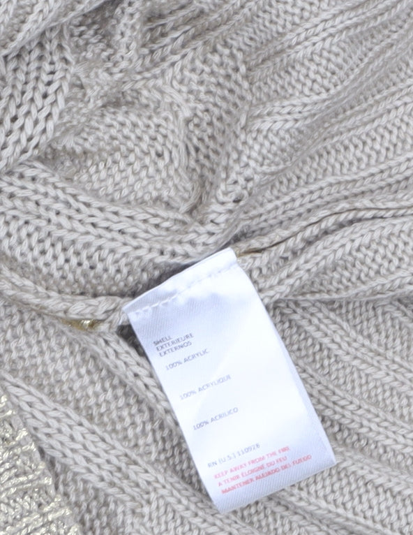 Aftershock London Women’s Gold Knit Jumper Dress XL