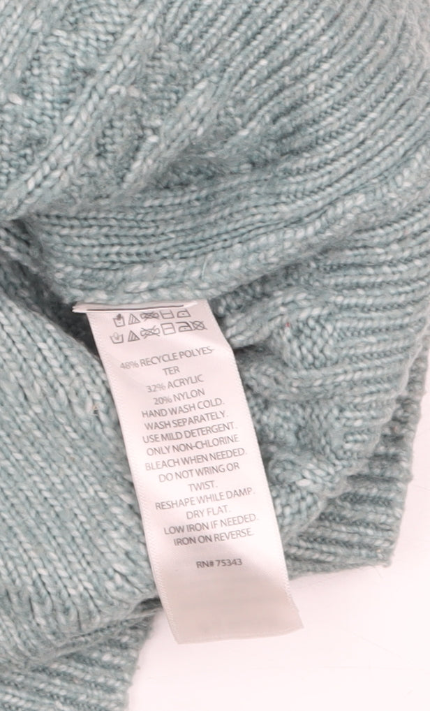 Jessica Simpson Women’s Green Cable-Knit Cardigan Size L