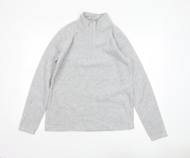 Peter Storm Women’s Grey Pullover Fleece Sweatshirt Size 14