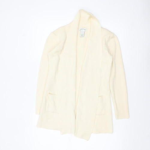 Orvis Women's Ivory Merino Wool Long Sleeve Cardigan S
