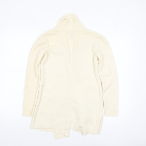 Orvis Women's Ivory Merino Wool Long Sleeve Cardigan S