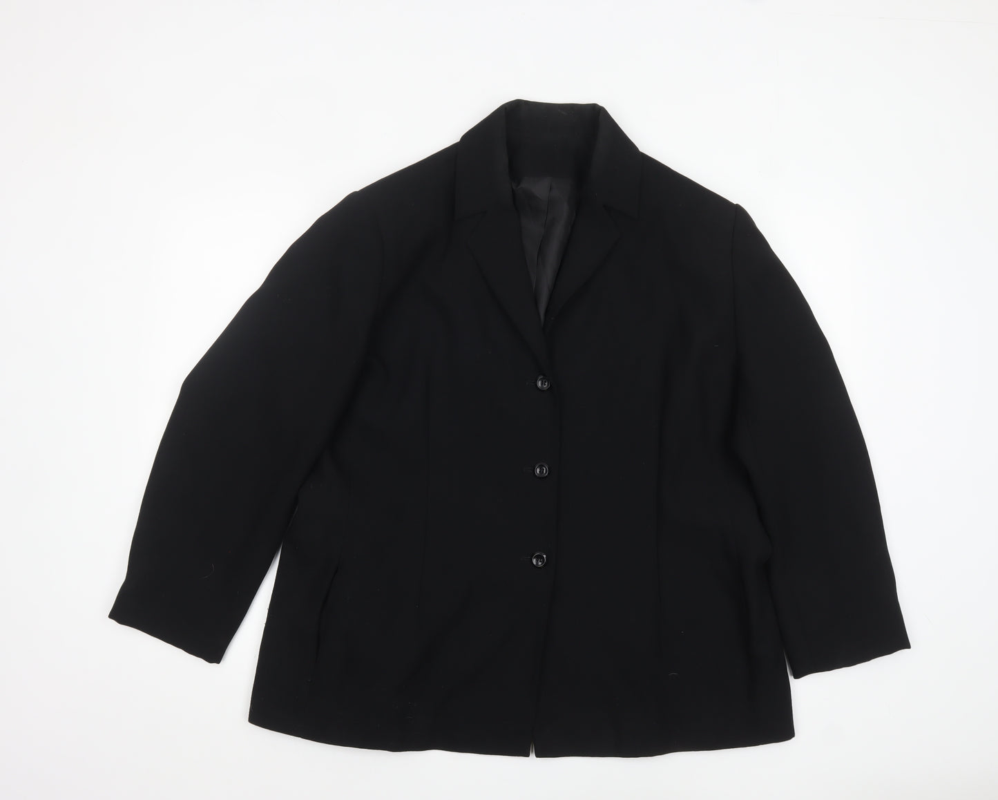 Debenhams Classics Women Black Size 20 Single-Breasted Blazer