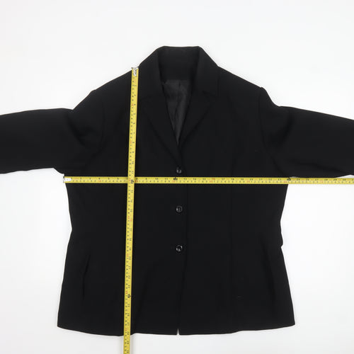 Debenhams Classics Women Black Size 20 Single-Breasted Blazer