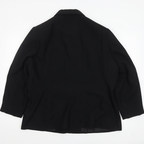 Debenhams Classics Women Black Size 20 Single-Breasted Blazer