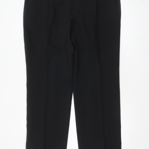 1860 Menswear Black Polyester Men's Dress Pants 40in Waist Regular Fit