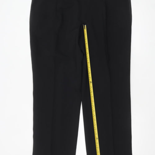 1860 Menswear Black Polyester Men's Dress Pants 40in Waist Regular Fit