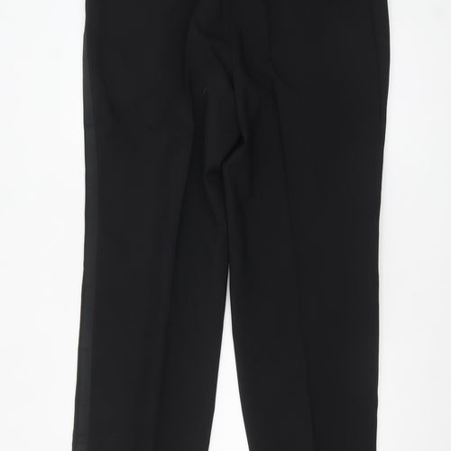 1860 Menswear Black Polyester Men's Dress Pants 40in Waist Regular Fit