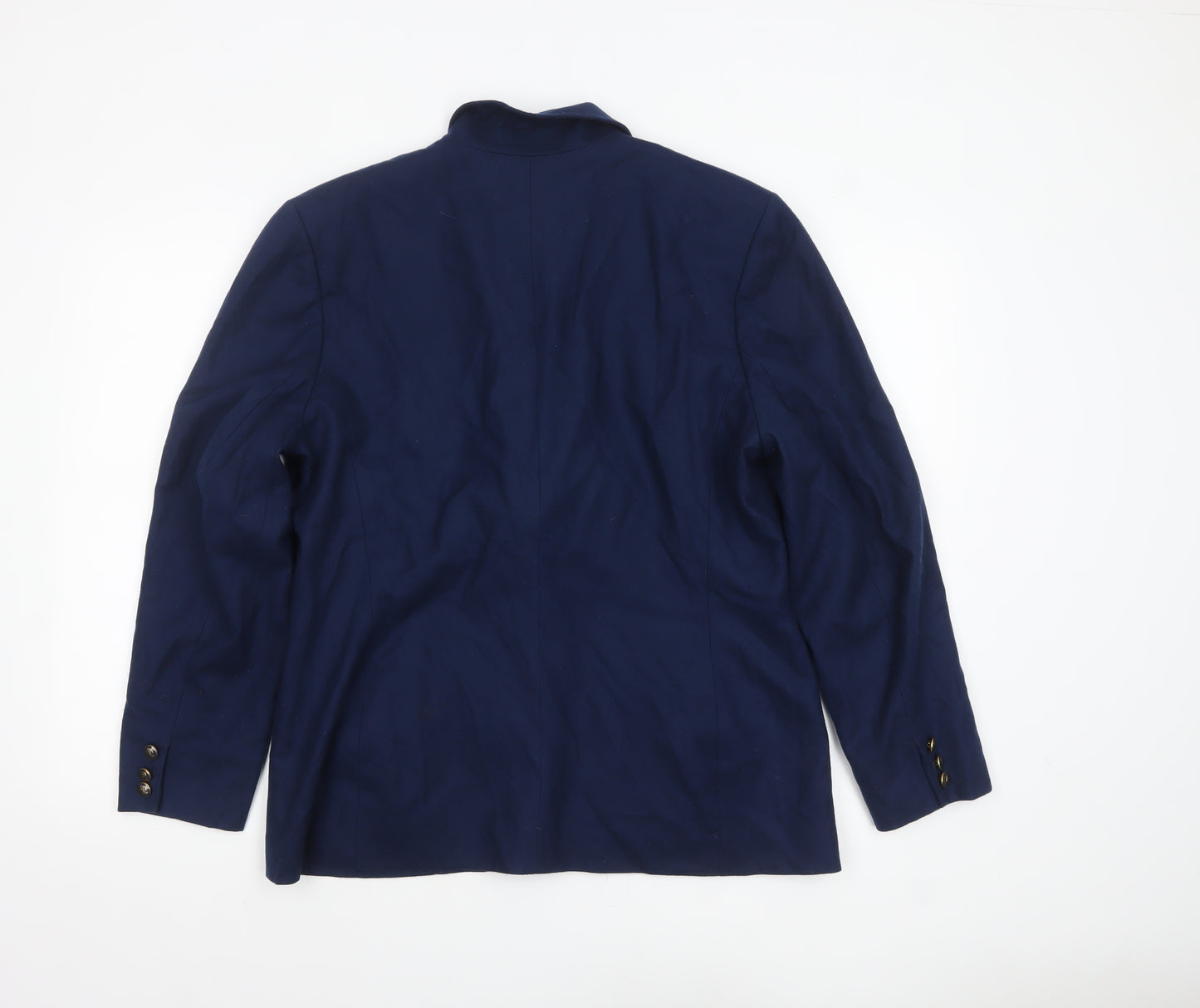 Pendleton Women's Blue Pure Wool Single-Breasted Blazer Size 14