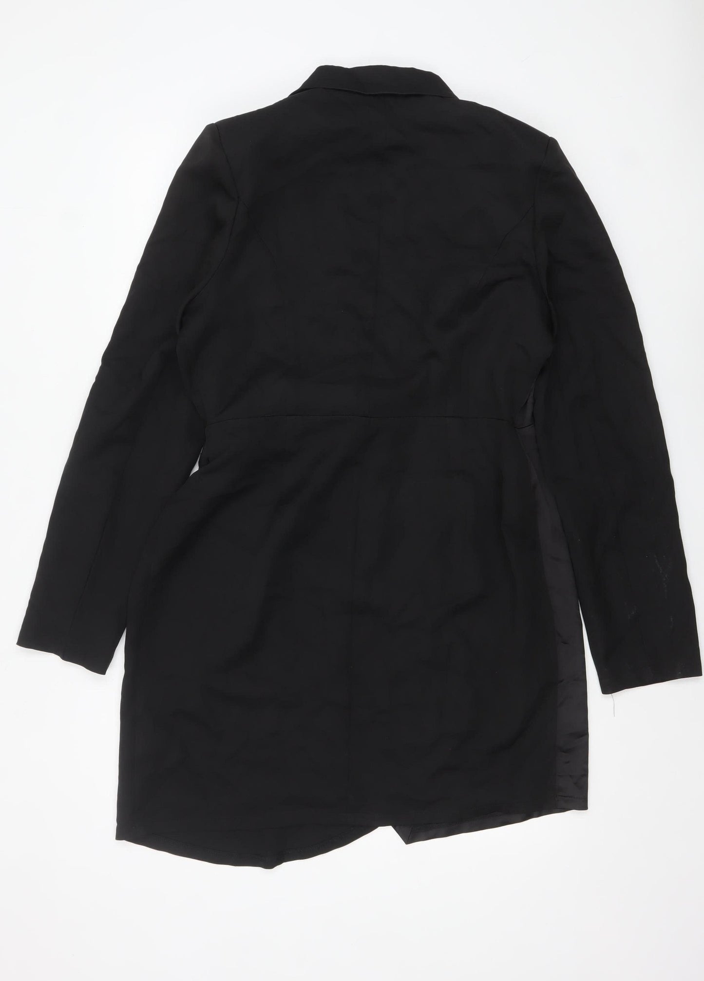 Boohoo Women’s Black Wrap Blazer Dress Size 14 Partywear