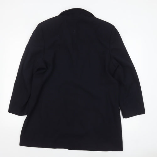 Marks and Spencer Womens Blue Petite Long Sleeve Blazer Size 18