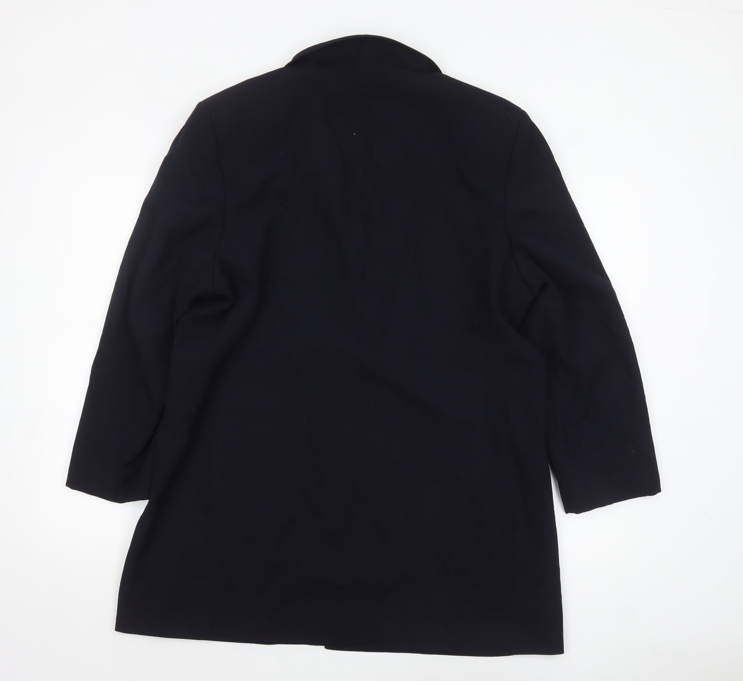 Marks and Spencer Womens Blue Petite Long Sleeve Blazer Size 18
