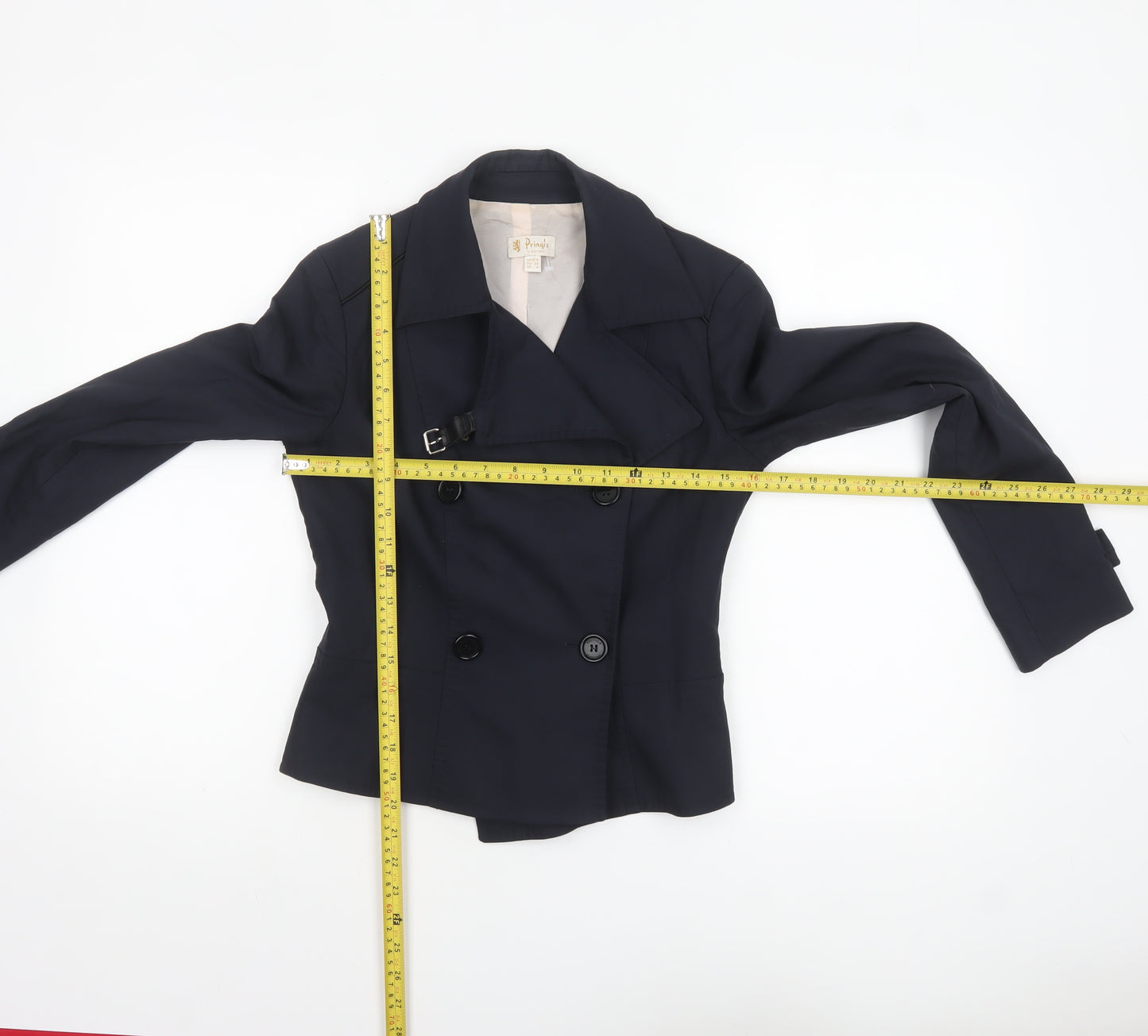 Pringle of Scotland Women's Blue Wool Blazer Jacket UK 8