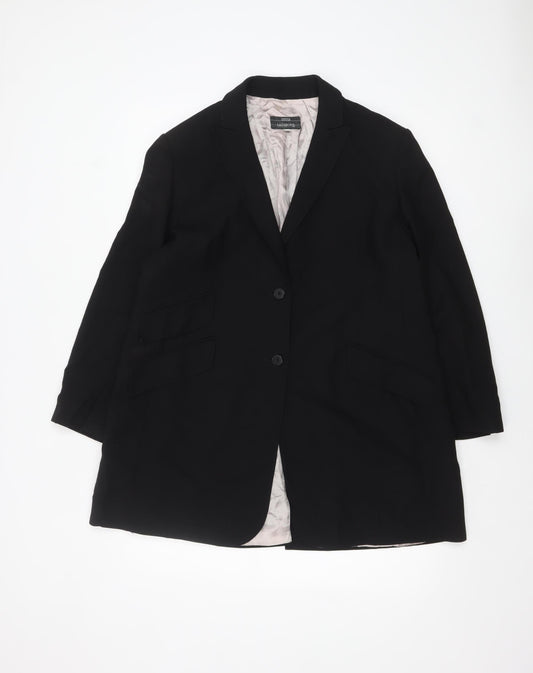Marks and Spencer Women’s Black Wool Tailored Blazer Size 18