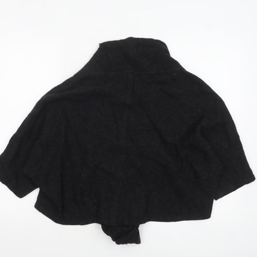 Evelin Brandt Women Black Wool Cardigan Size 12 Relaxed Fit