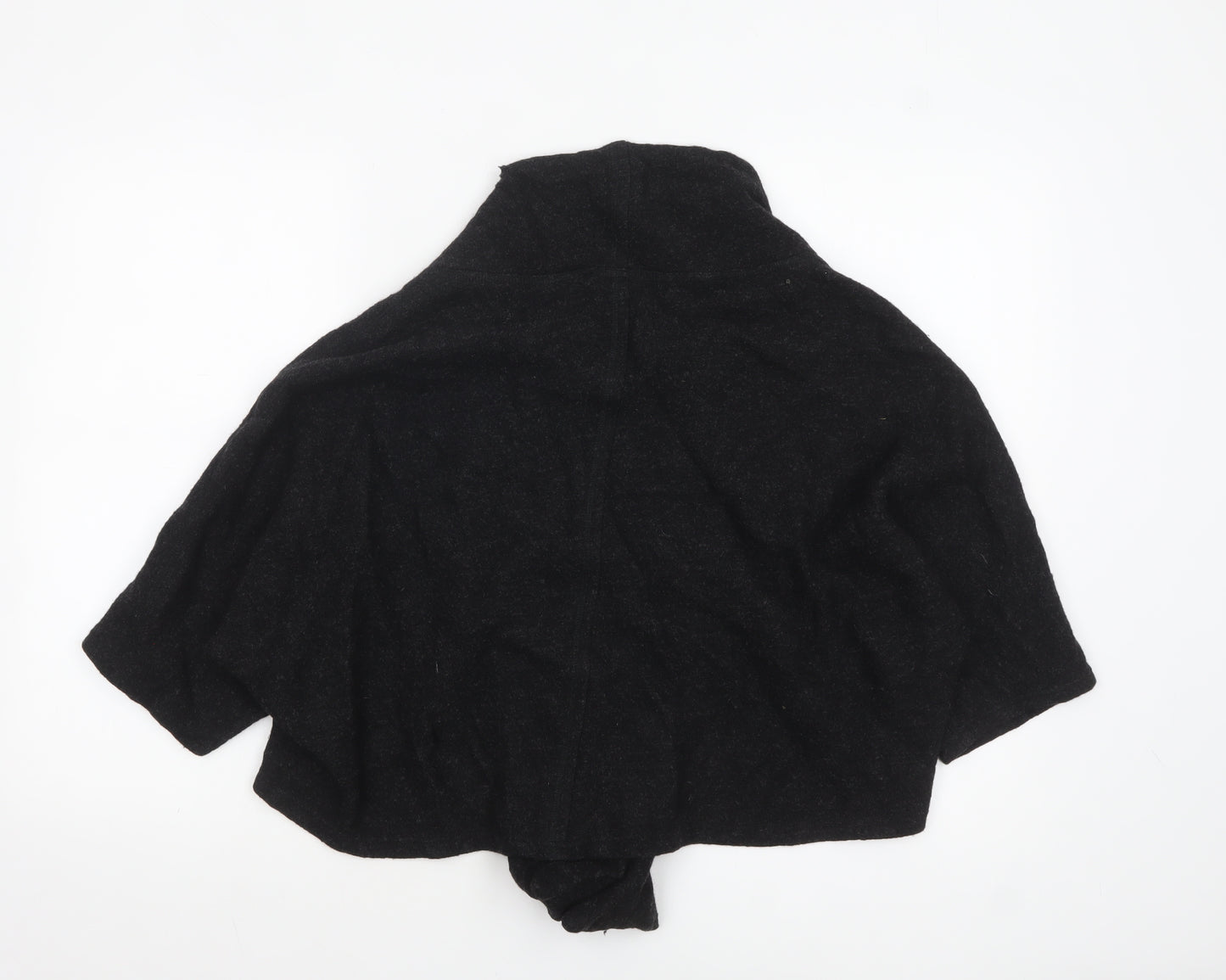Evelin Brandt Women Black Wool Cardigan Size 12 Relaxed Fit
