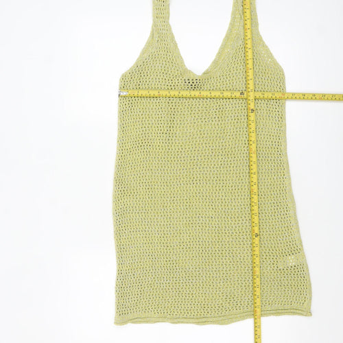 New Look Women's Green Knit Camisole Tank Top Size M