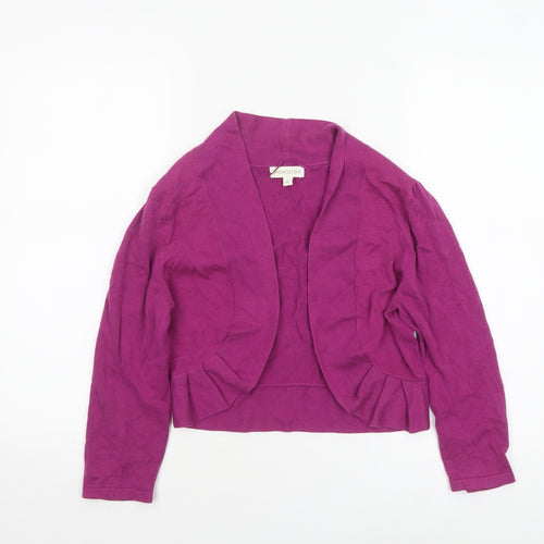 Monsoon Women’s Purple Cotton Knit Cardigan M
