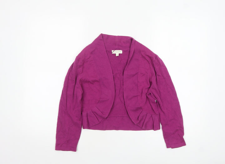 Monsoon Women’s Purple Cotton Knit Cardigan M