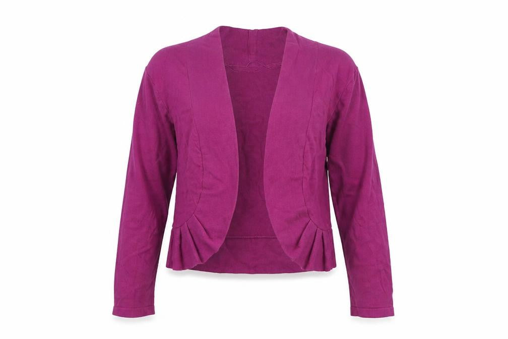 Monsoon Women’s Purple Cotton Knit Cardigan M