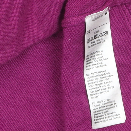 Monsoon Women’s Purple Cotton Knit Cardigan M