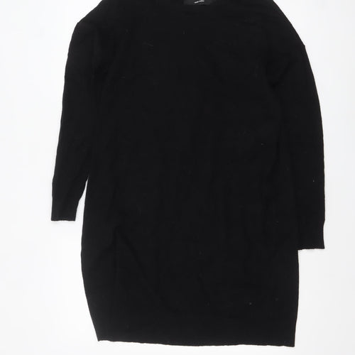 Vero Moda Women’s Black Knit Jumper Dress Size M Long Sleeve