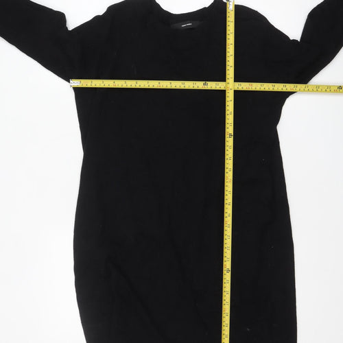 Vero Moda Women’s Black Knit Jumper Dress Size M Long Sleeve