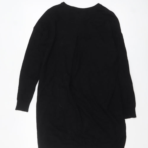 Vero Moda Women’s Black Knit Jumper Dress Size M Long Sleeve