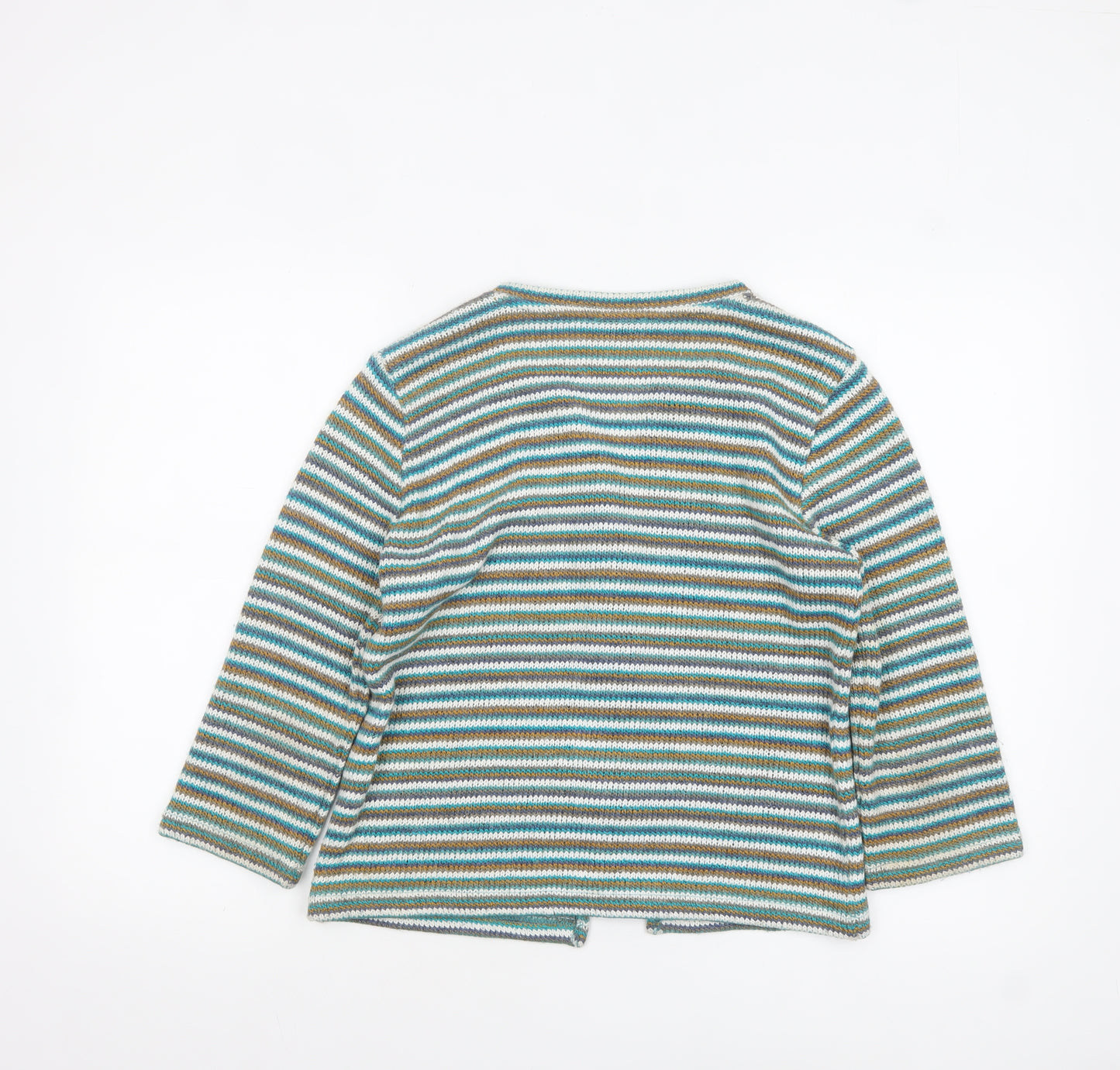 Marks and Spencer Per Una Women's Multicoloured Striped Cardigan M